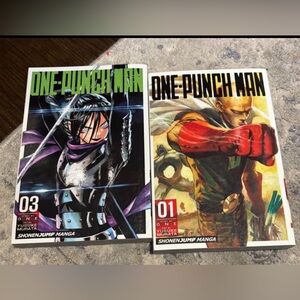 One-Punch Man Manga Volumes 1 and 3